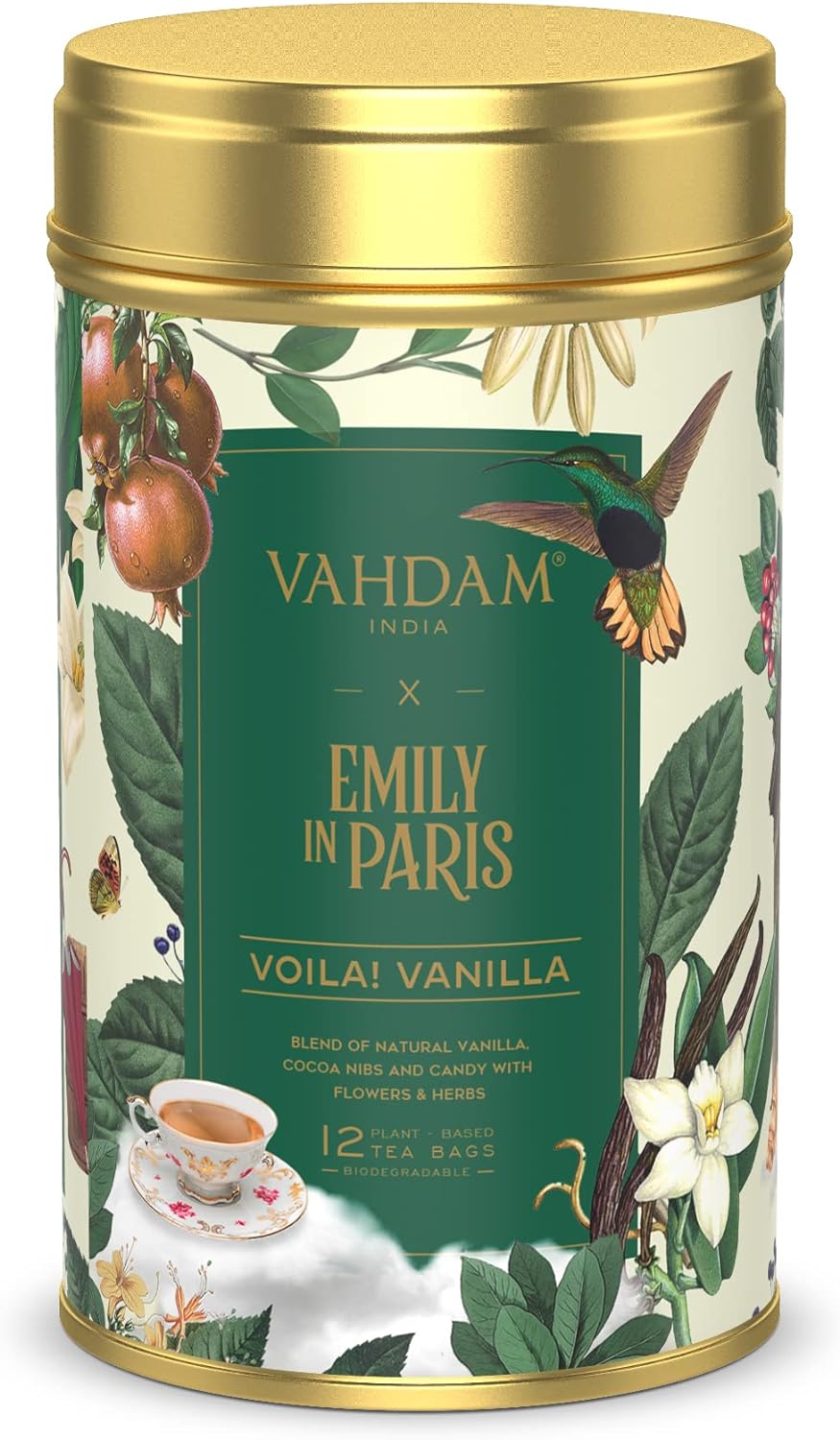 Emily in Paris Tin Caddy Voila! Vanilla 18g