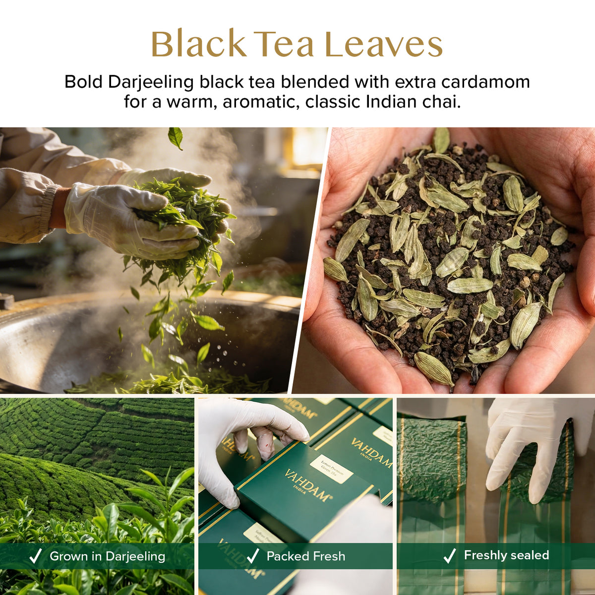 Cardamom Masala Chai Tea, 100 Count