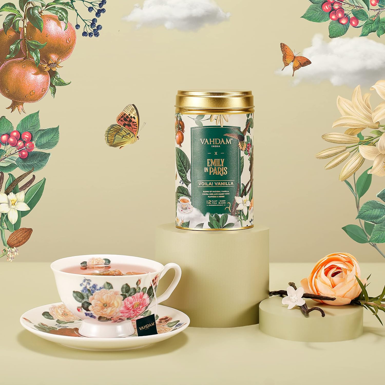 Emily in Paris Tin Caddy Voila! Vanilla 18g