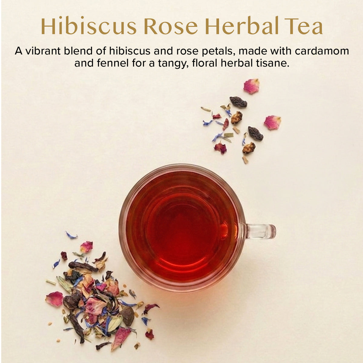 Hibiscus Rose Herbal Tea Tisane, 100 Count