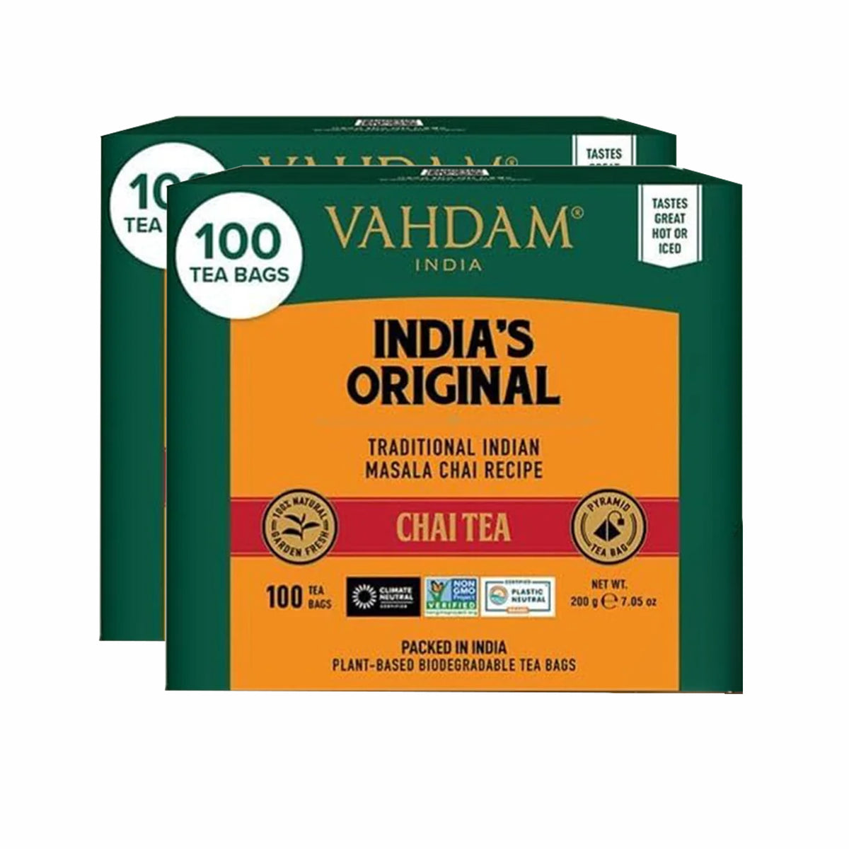 India's Original Masala Chai Tea, 100 Count