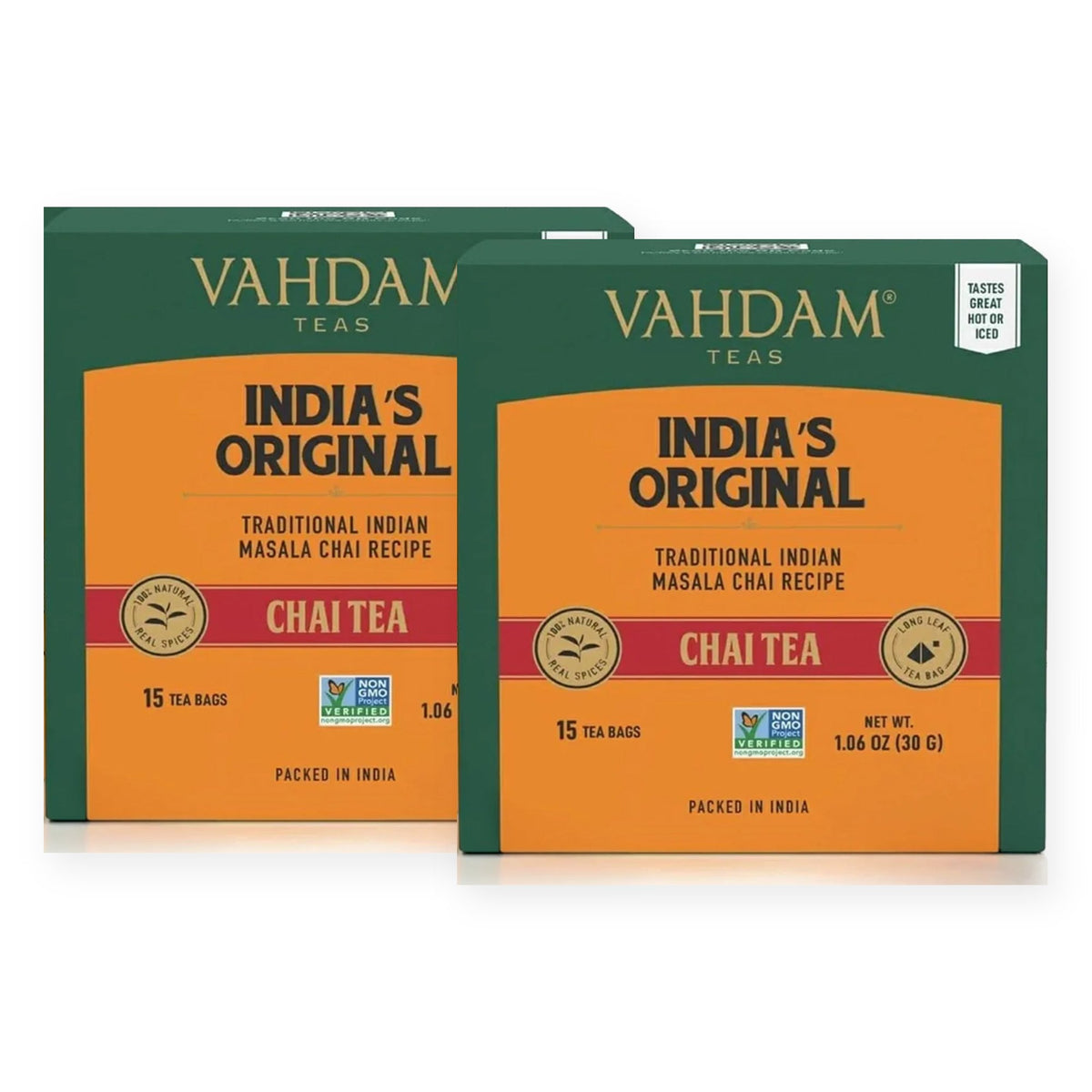 India's Original Masala Chai Tea, 30 Count (15x2)