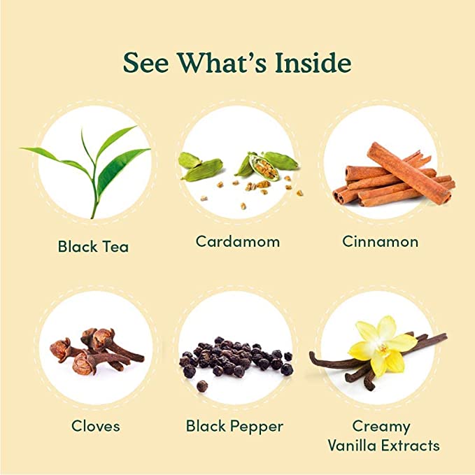 Vanilla Spiced Masala Chai Tea, 7.06oz/200g