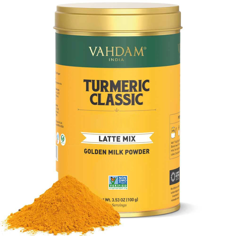 Turmeric Classic Latte, Golden Milk Powder, 3.53oz/100g