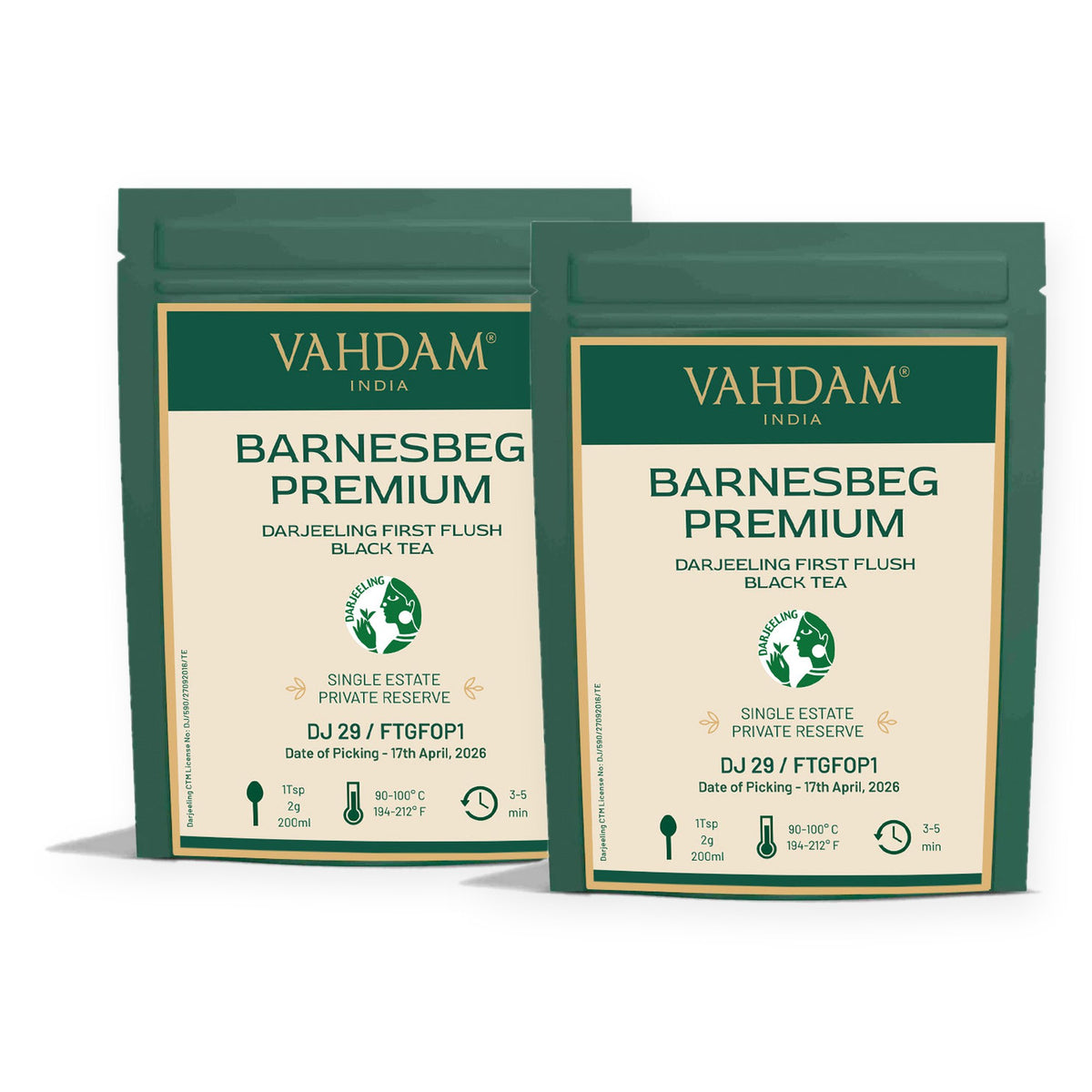 2026 Barnesbeg Premium Darjeeling First Flush Black Tea FF BT-100g