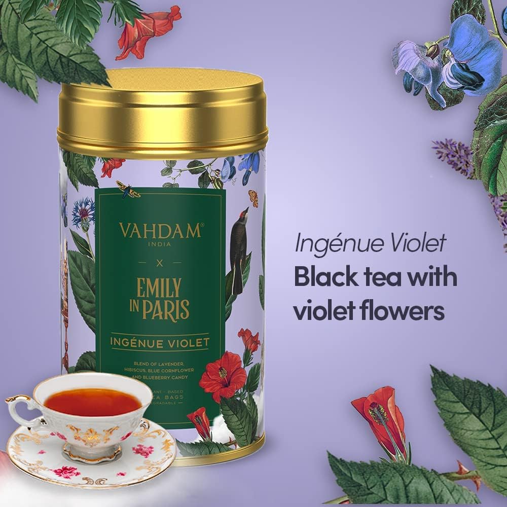 Emily in Paris Tin Caddy ingenue Violet 24g