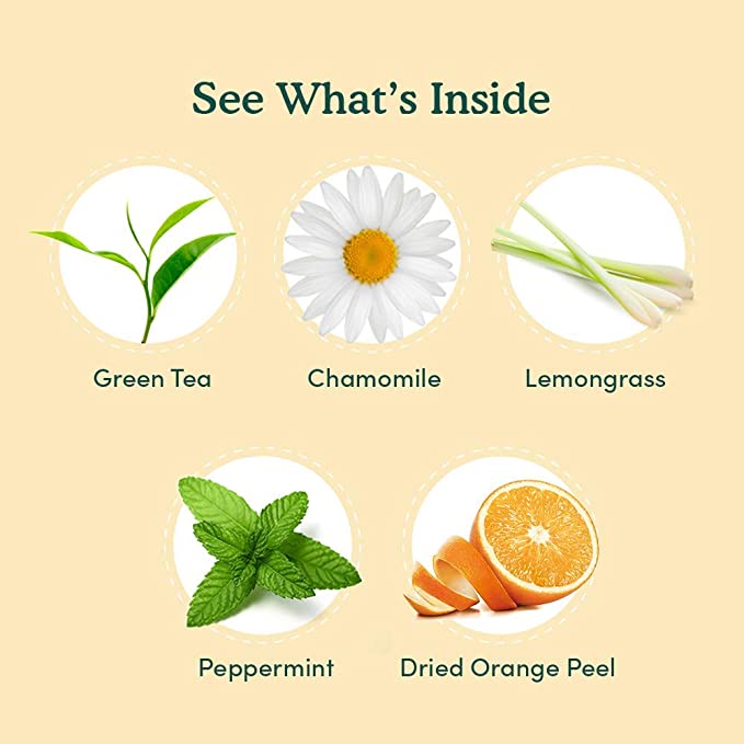 Chamomile Mint Citrus Green Tea, 30 Count (15x2)