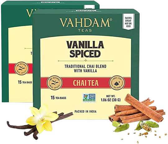 Vanilla Spiced Masala Chai Tea, 30 Count