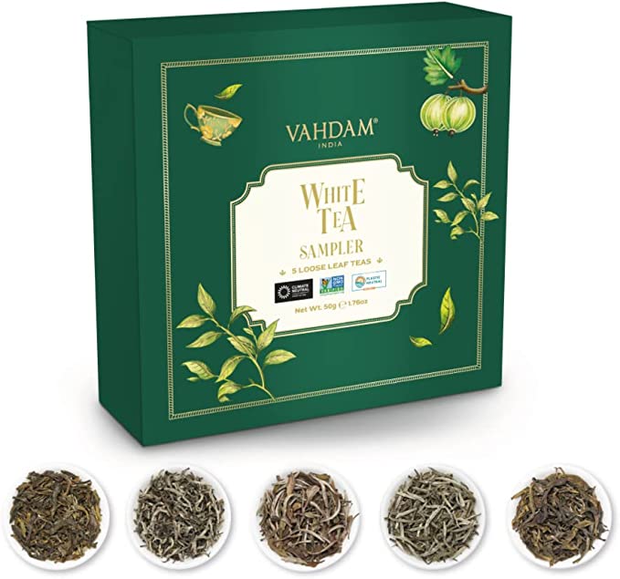White Teas Holiday Gift Sampler, 5 Teas