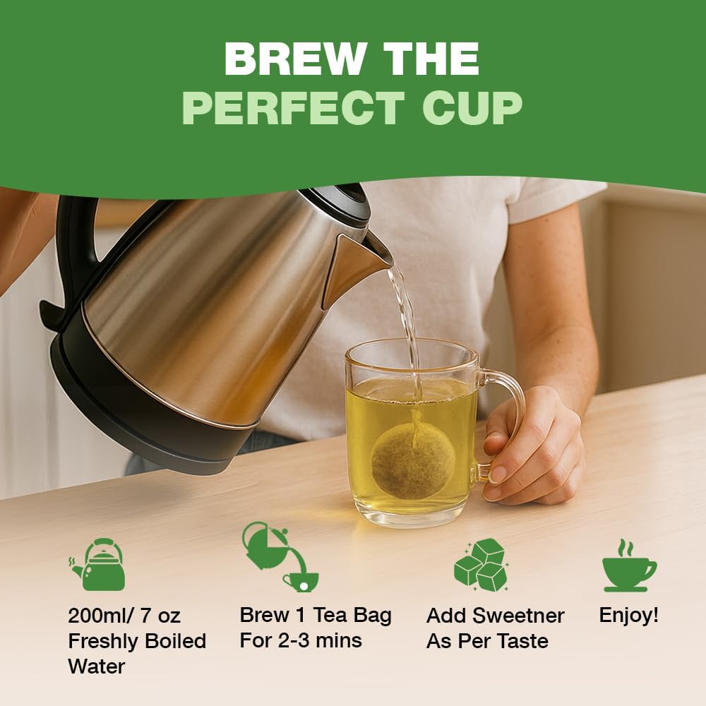 Lemon Balm Tea Bags – 100 Count Caffeine-Free Tea