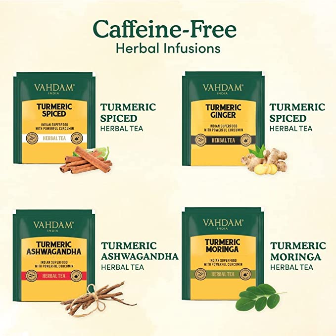 Turmeric Wellness Detox Kit | 4 Variants, 60 Tea Bags