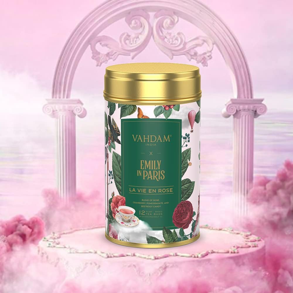 Emily in Paris Tin Caddy La Vie En Rose 24g