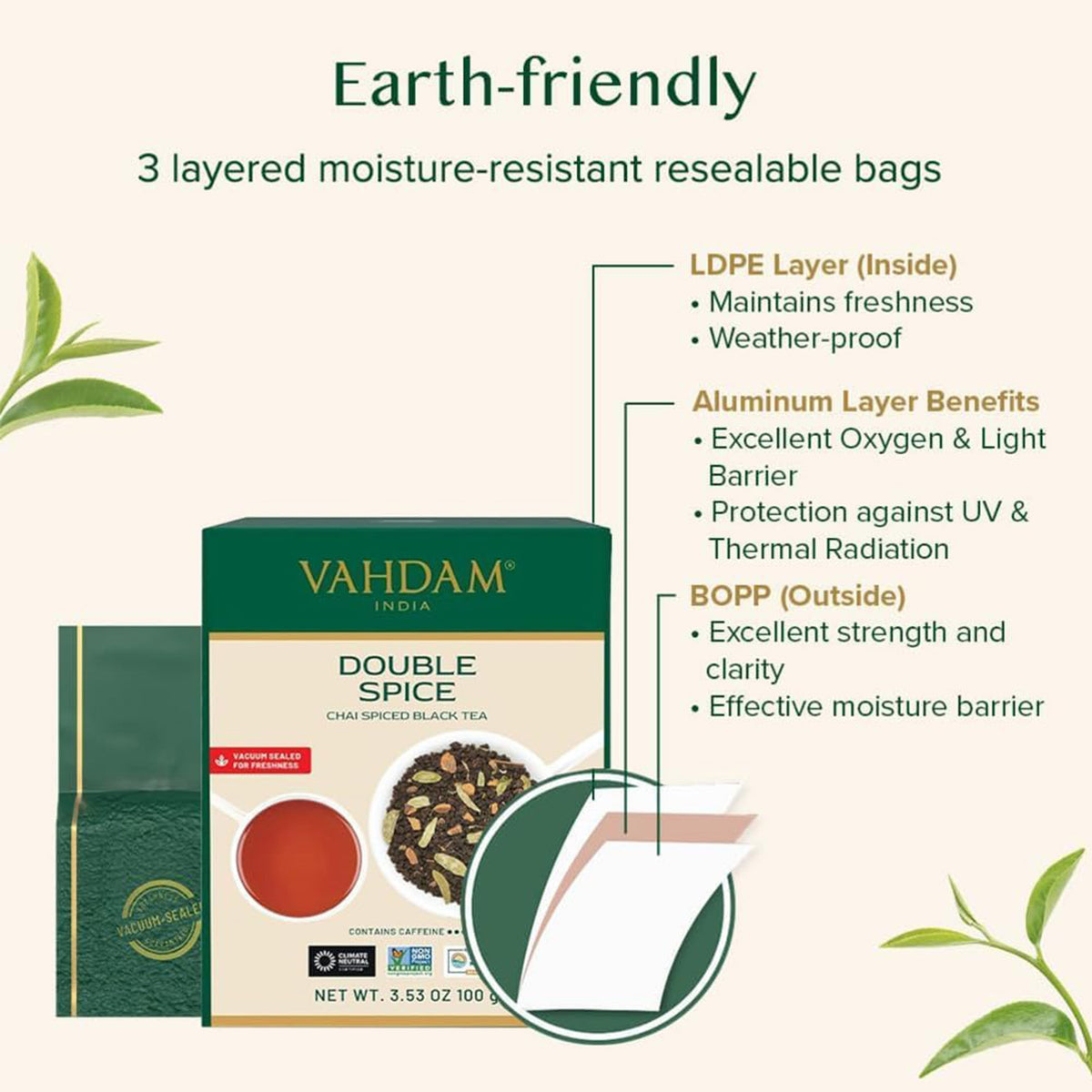 Double Spice Masala Chai Tea, 7.06oz/200g