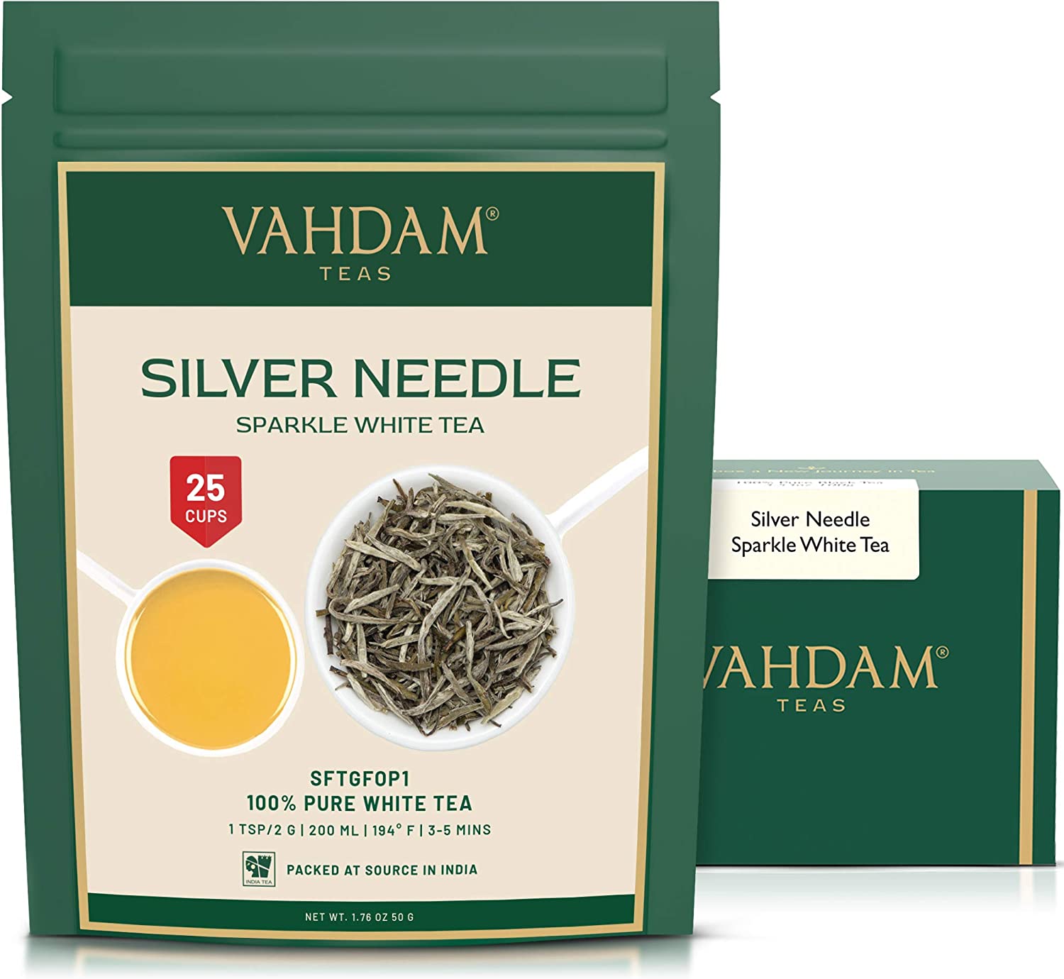 Silver Needle Sparkle White Tea, 1.76oz/50g