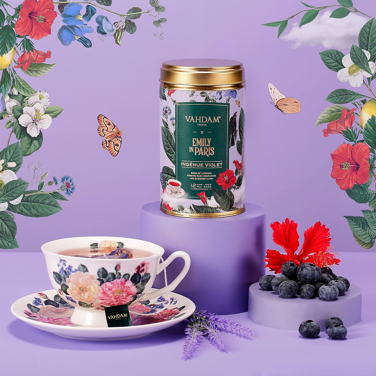 Emily in Paris Tin Caddy ingenue Violet 24g