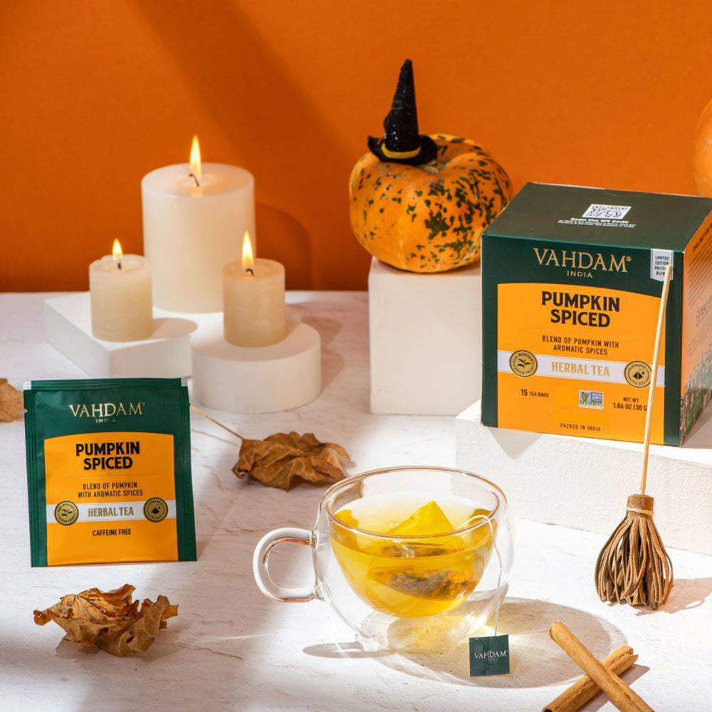 Pumpkin Spiced Herbal Tea Tisane, 30 Count