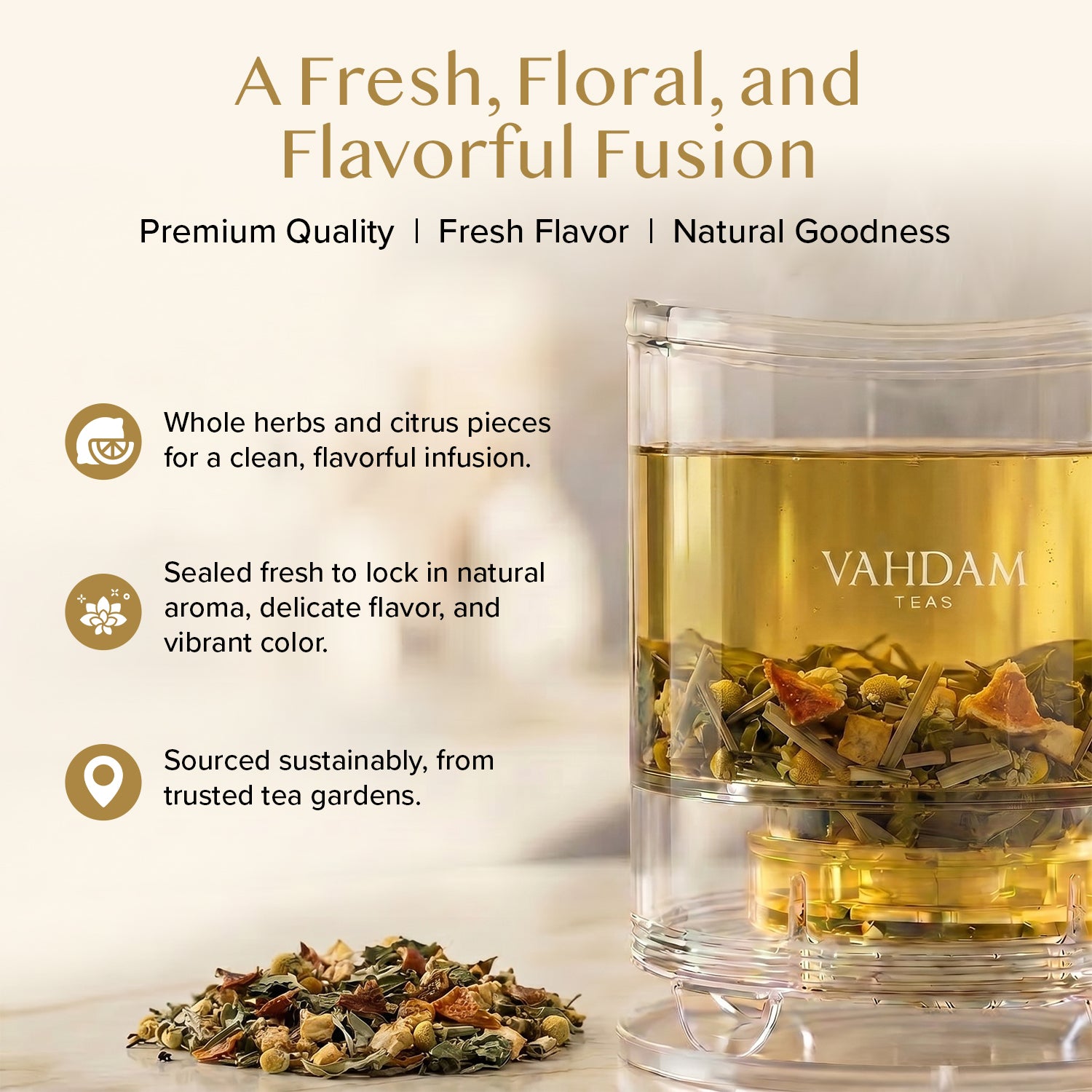 Chamomile Mint Citrus Green Tea, 3.53 oz