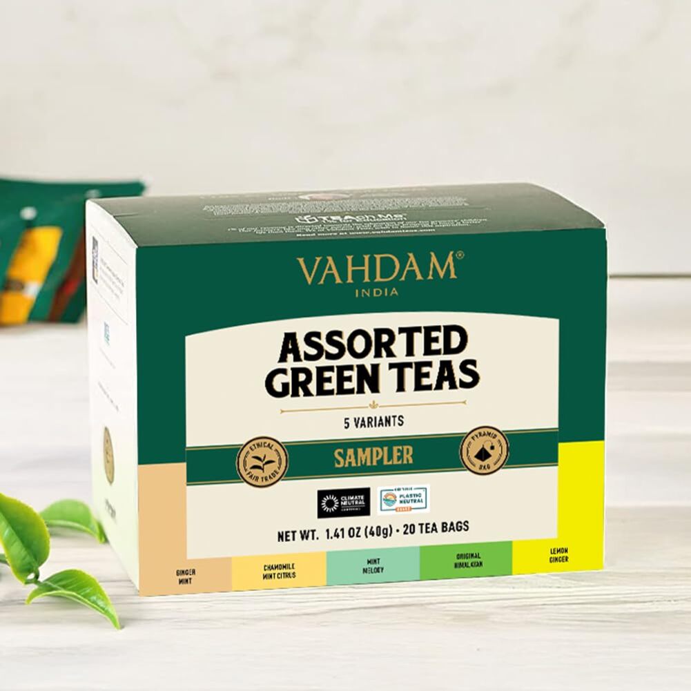 Assorted Green Teas Sampler, 5 Variants