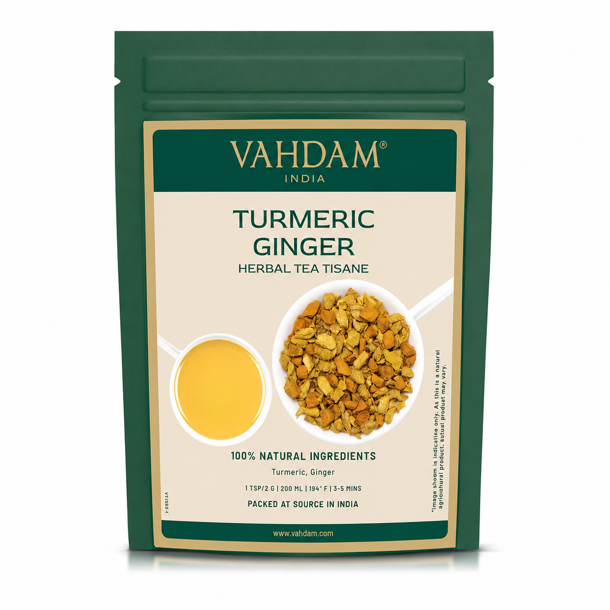 Turmeric Ginger Herbal Tea Tisane, 100g