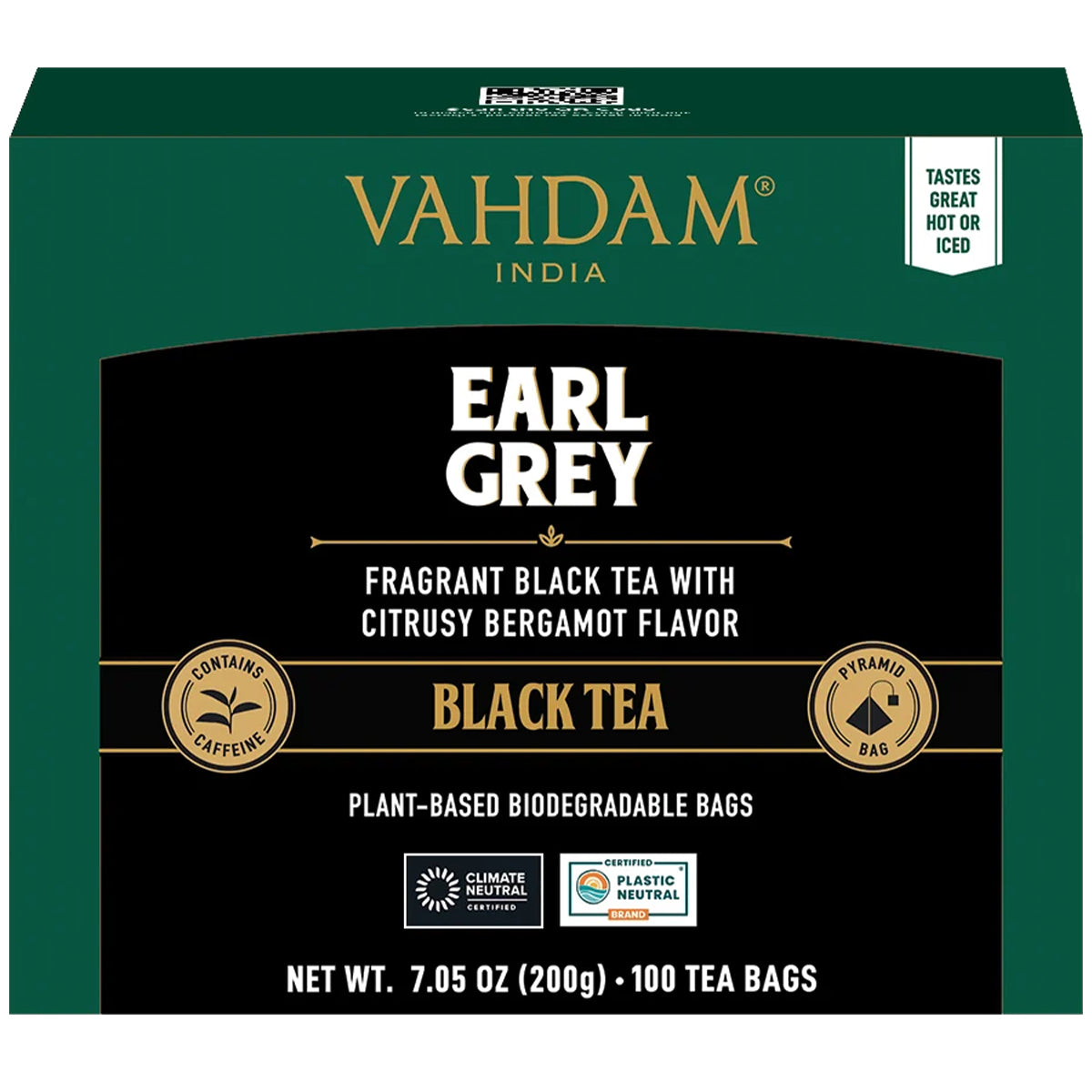 Earl Grey Black Tea, 100 Count