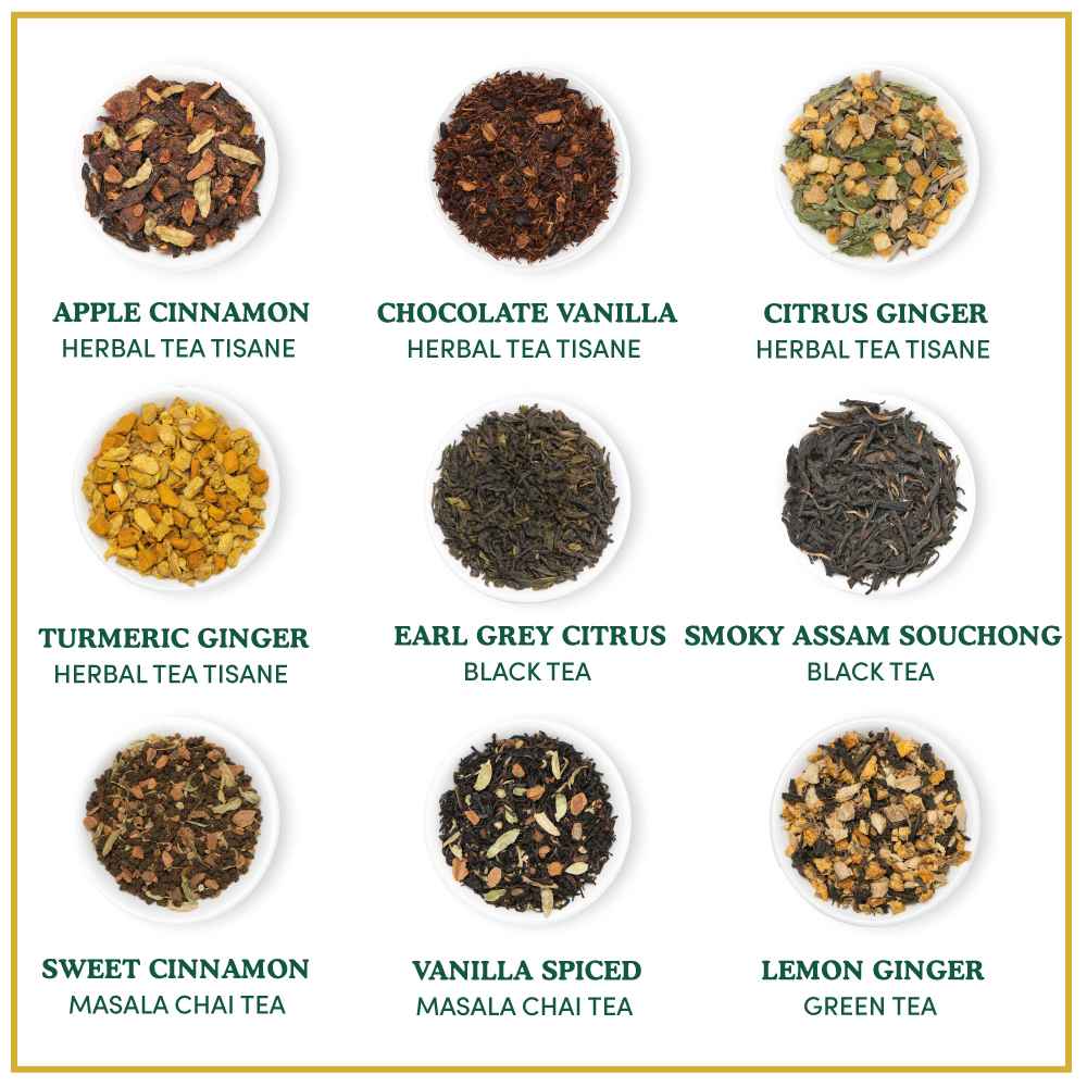 Christmas Holiday Breakfast Tea Gift, Set of 9