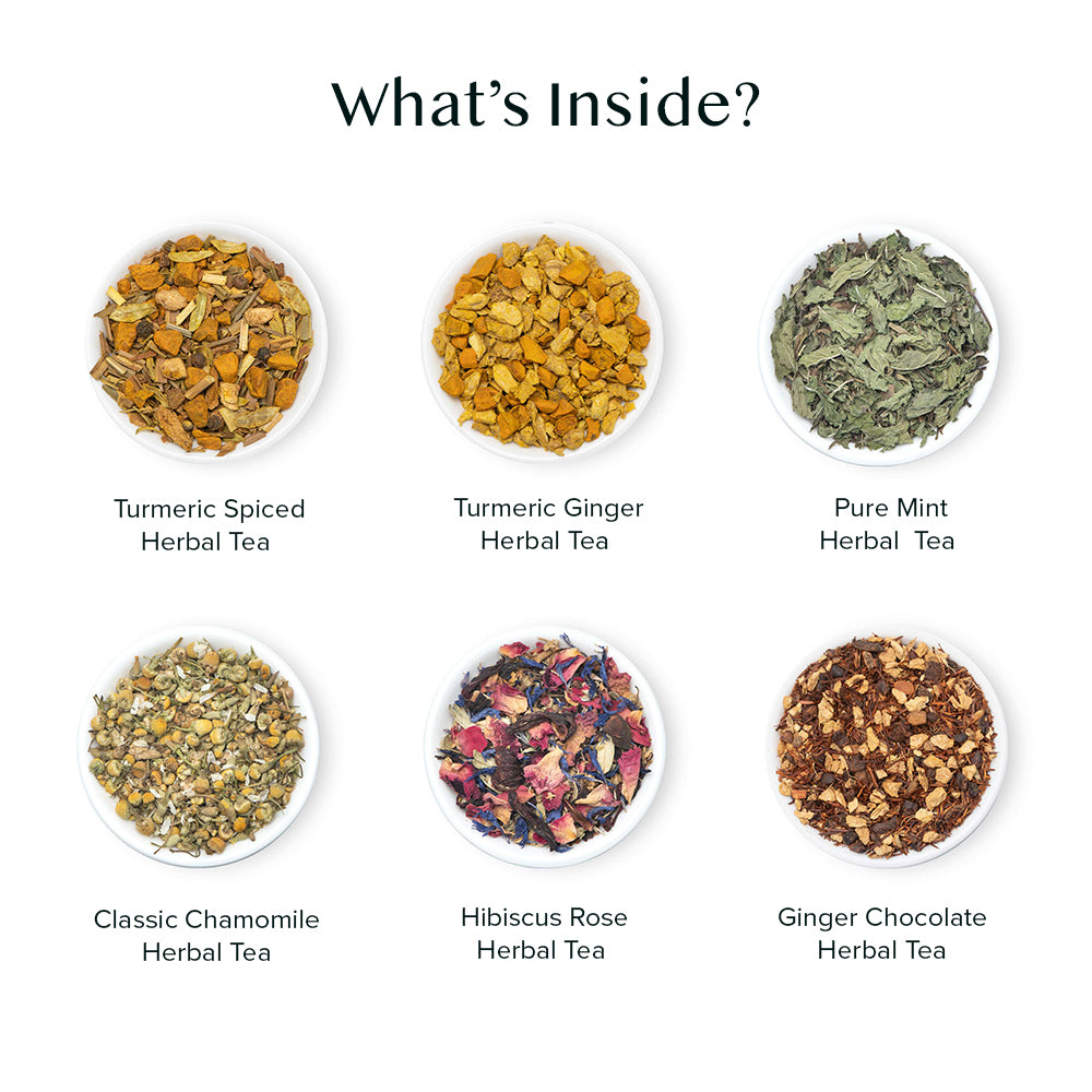 Assorted Herbal Teas Holiday Gift Set, 6 Variants | VAHDAM®