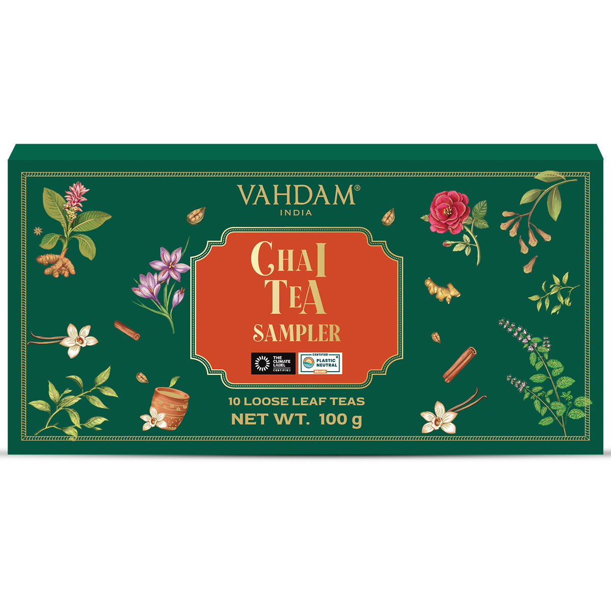 Chai Teas Gift Sampler, 10 Teas