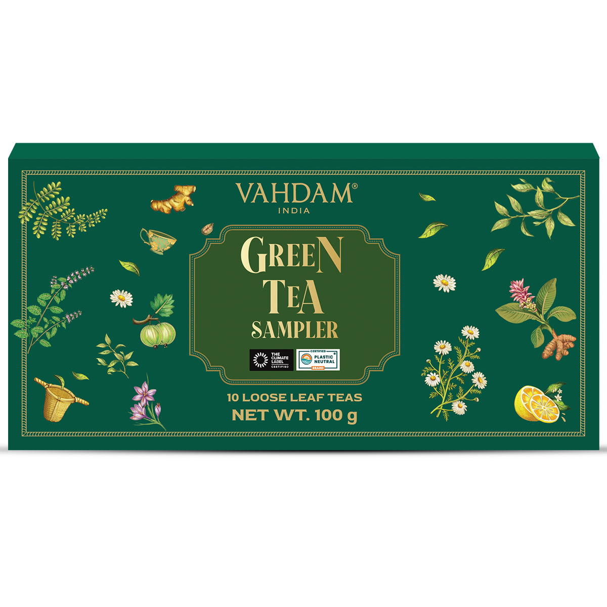 Green Tea Loose Leaf Sampler, 10 Teas