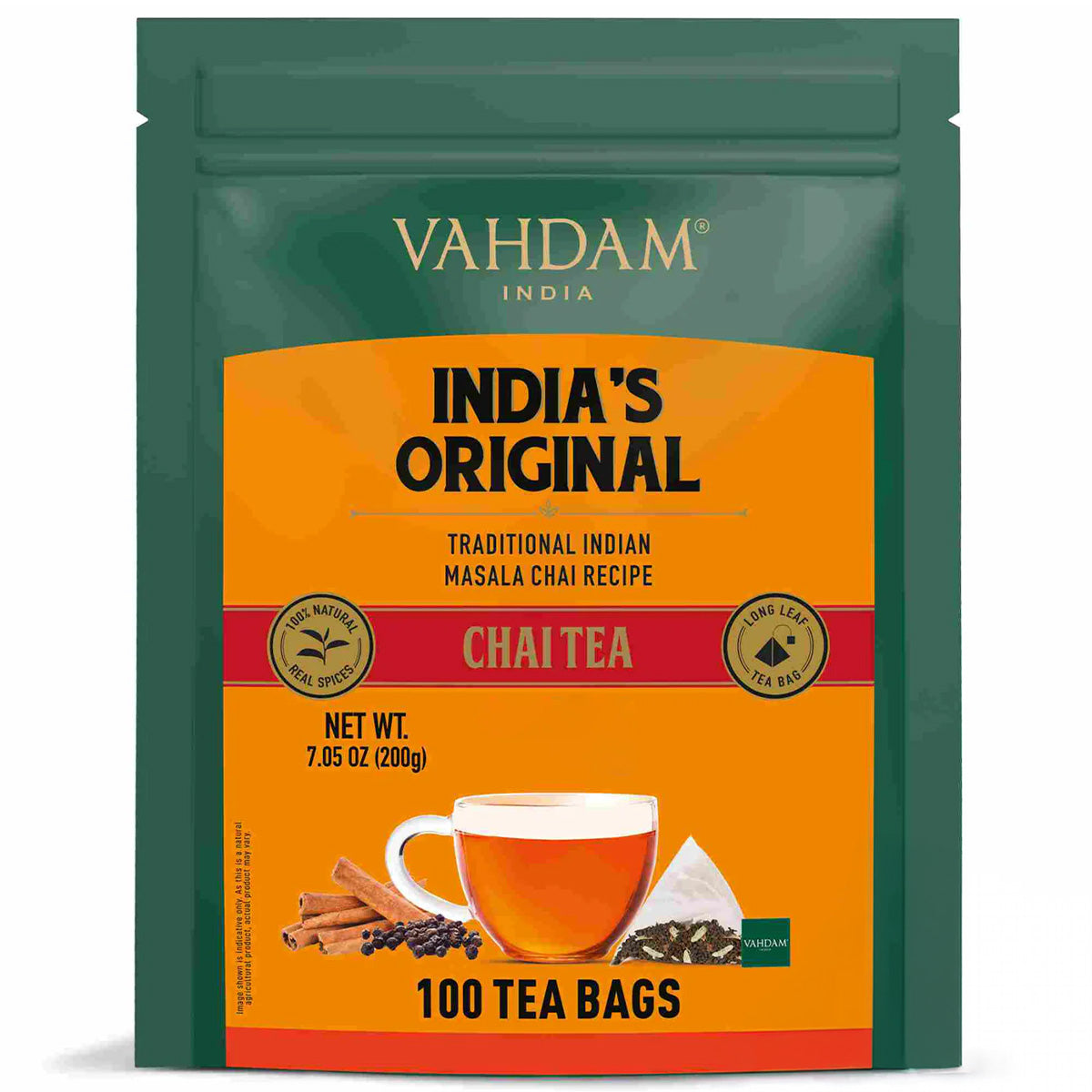 India's Original Masala Chai Tea, 100 Count