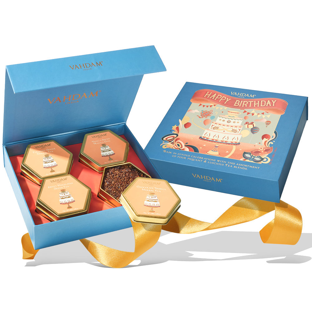 Happy Birthday, Tea Gift Set, 4 Teas