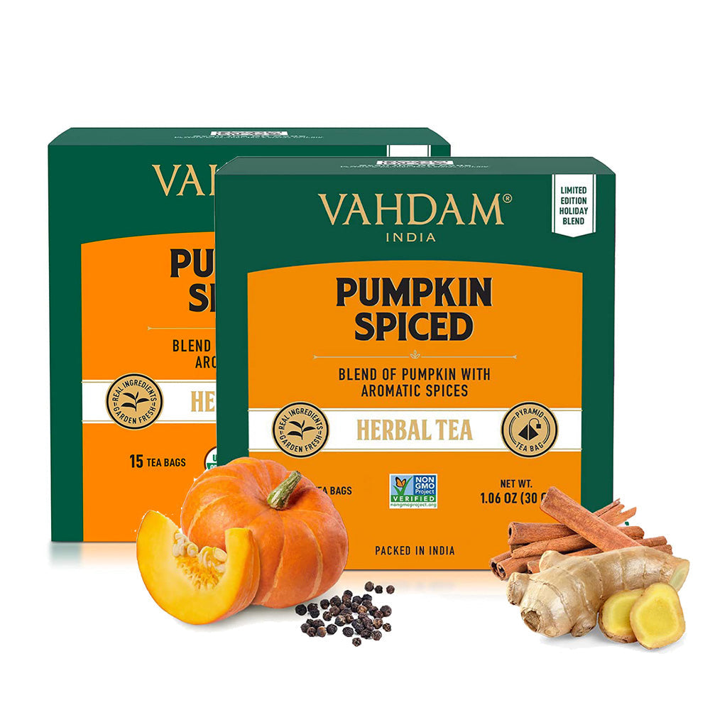 Pumpkin Spiced Herbal Tea Tisane, 30 Count