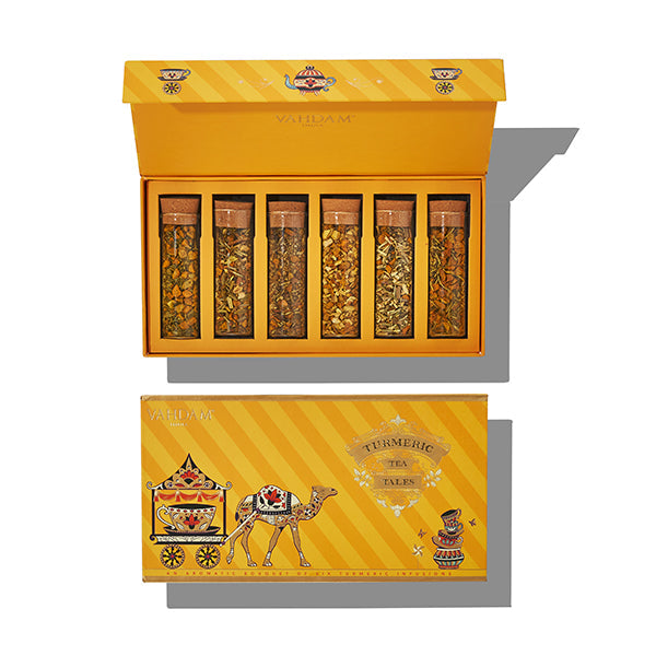 Turmeric Tea Tales Christmas Tea Gift, Set of 6