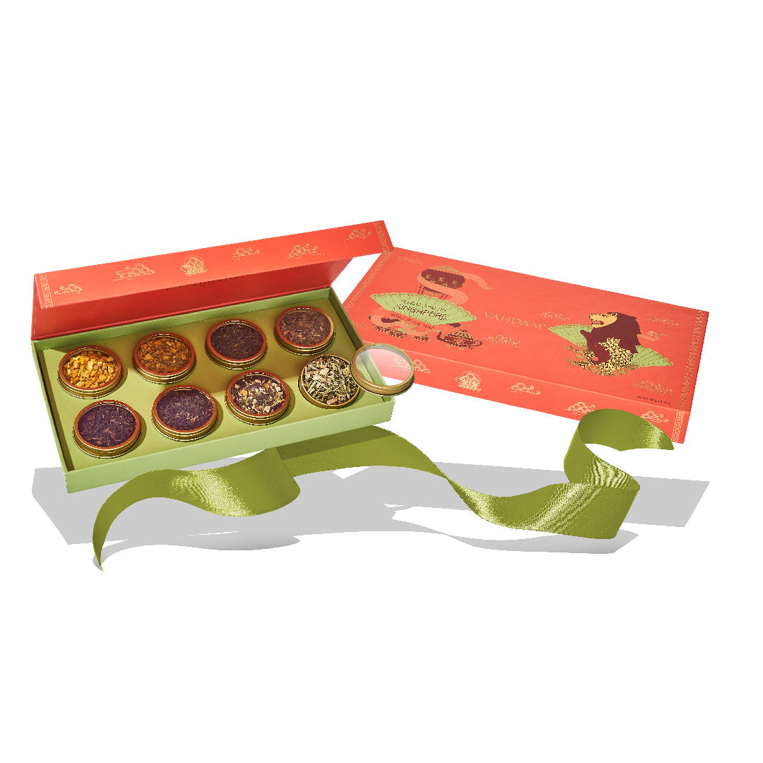 Weekend in Singapore, Holiday Tea Gift, Set of 8