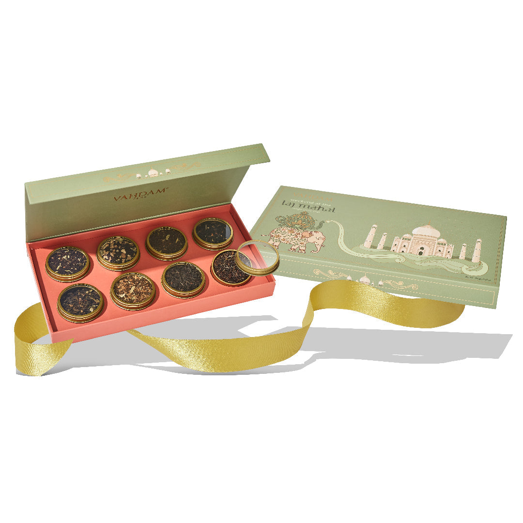 Weekend in Taj Mahal, Holiday Tea Gift, Set of 8