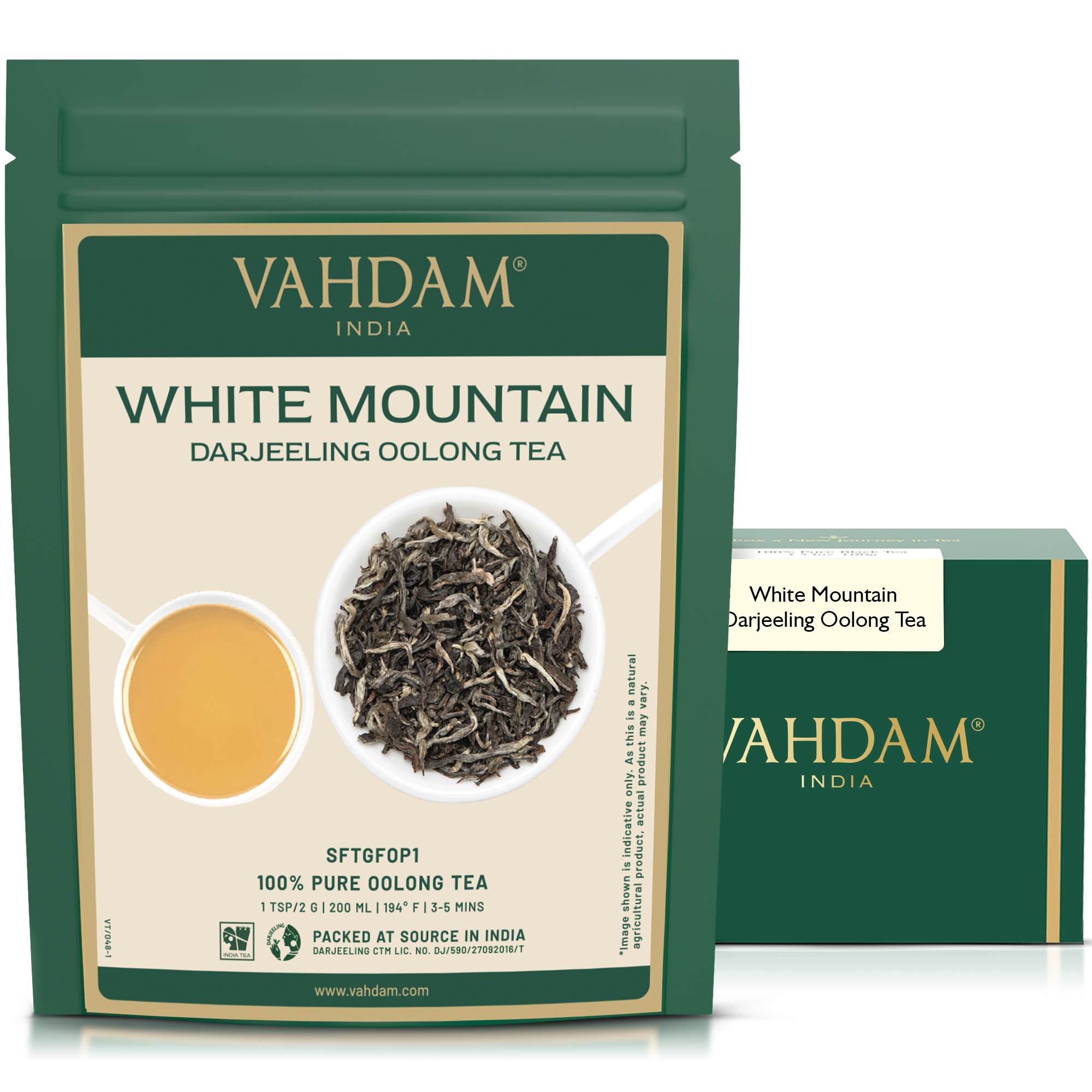 White Mountain Darjeeling Oolong Tea, 1.76oz/50g
