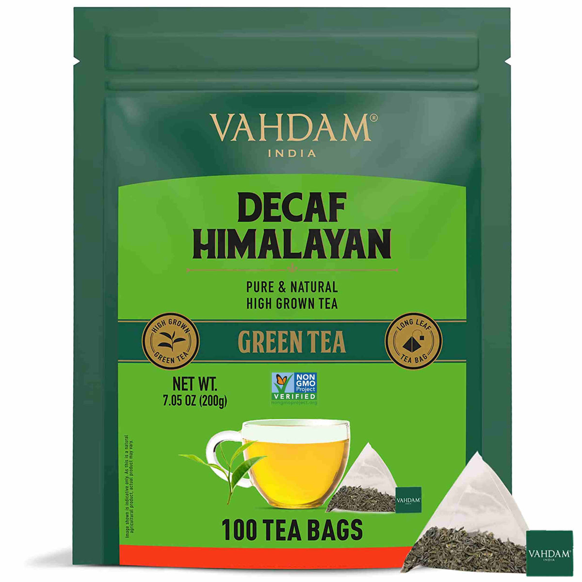 Decaf Himalayan Green Tea, 100 Count