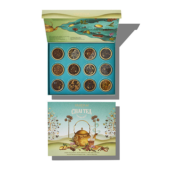Chai Tea Assortment Christmas Tea Gift, Set of 12