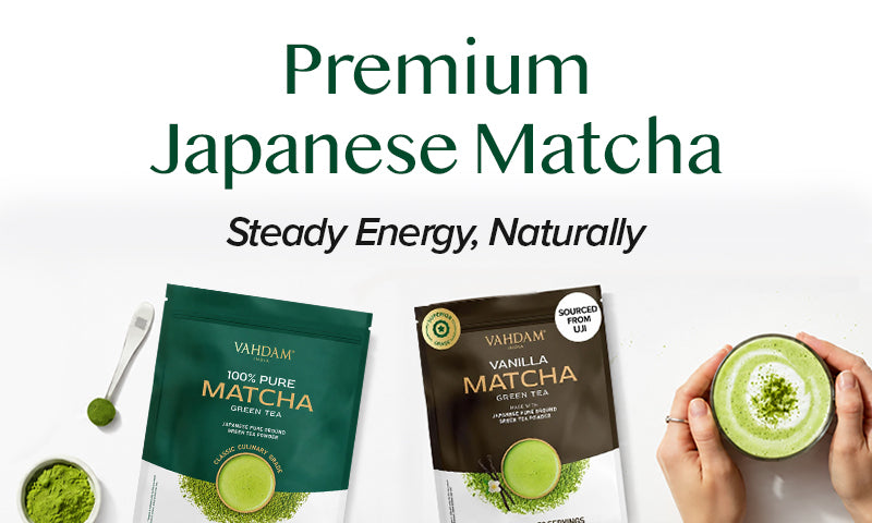 VAHDAM Matcha collection