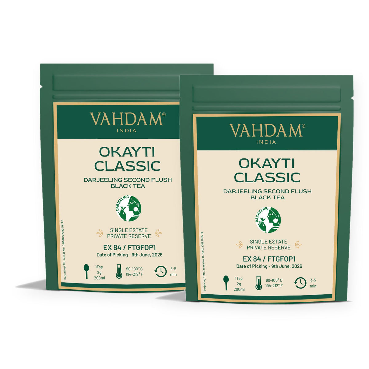2026 Okayti Classic Darjeeling Second Flush Black Tea
