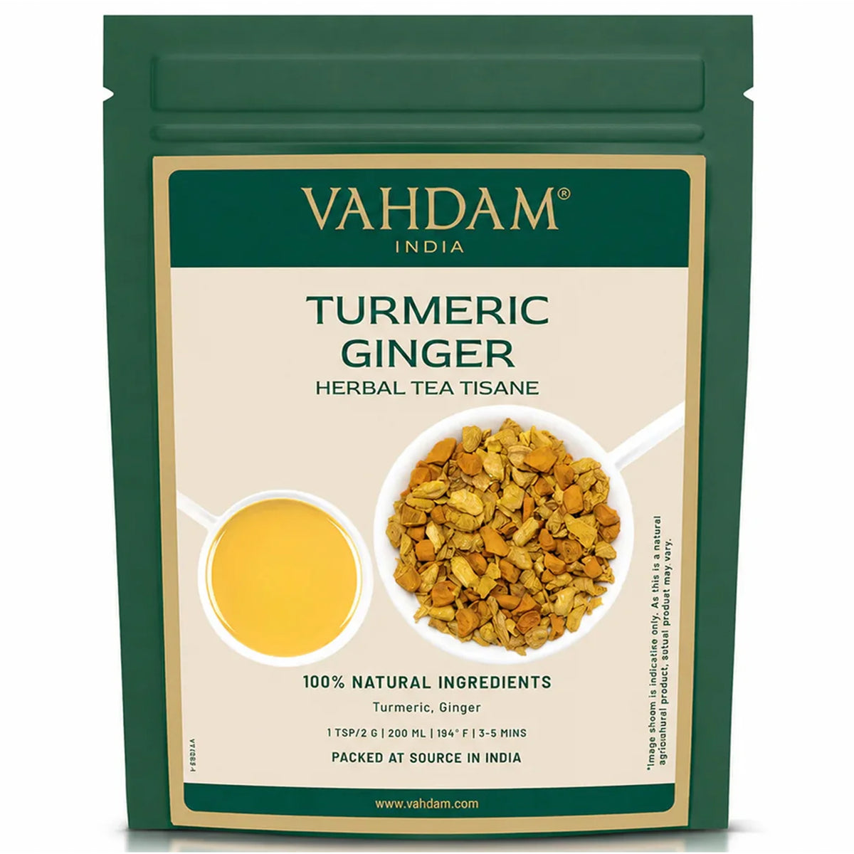 Turmeric Ginger Herbal Tea Tisane, 100g