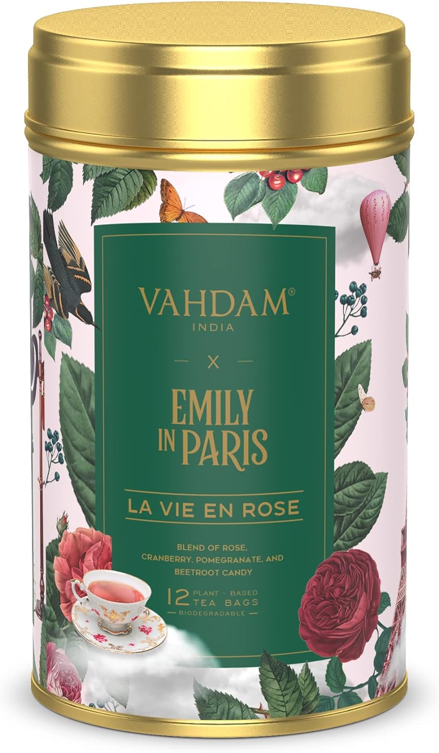 Emily in Paris Tin Caddy  La Vie En Rose 24g