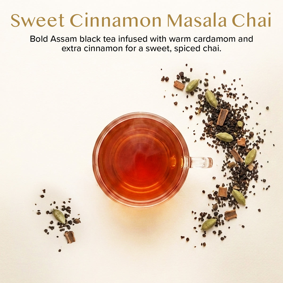 Sweet Cinnamon Masala Chai Tea, 100 Count