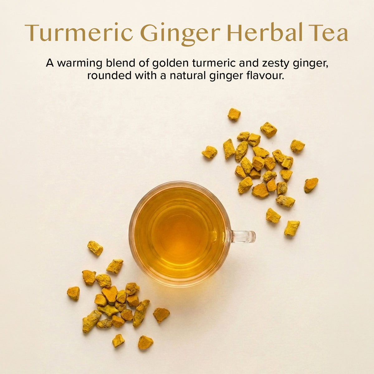 Turmeric Ginger Herbal Tea Tisane, 100 Teabags