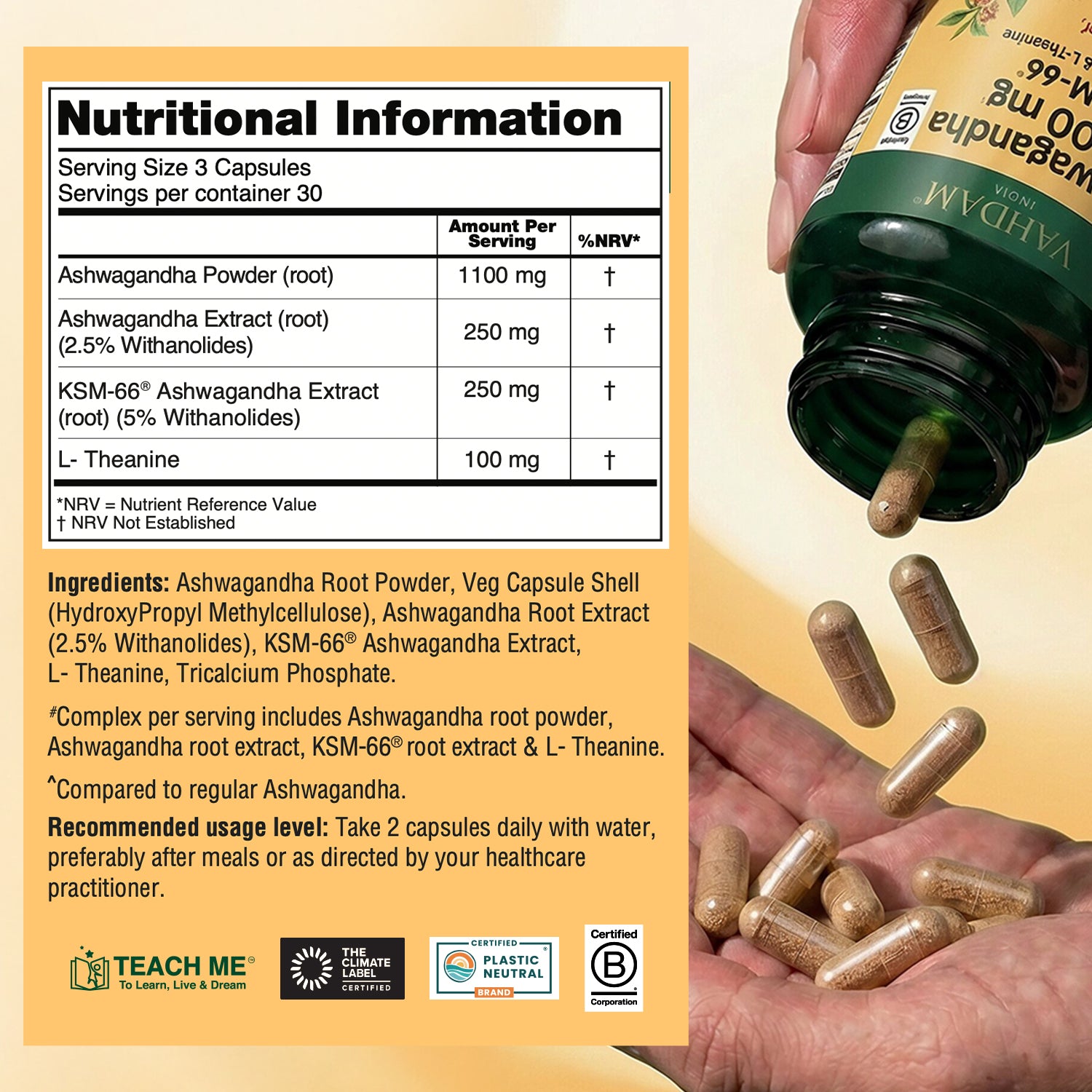 KSM-66® Ashwagandha Capsules - 1700 mg
