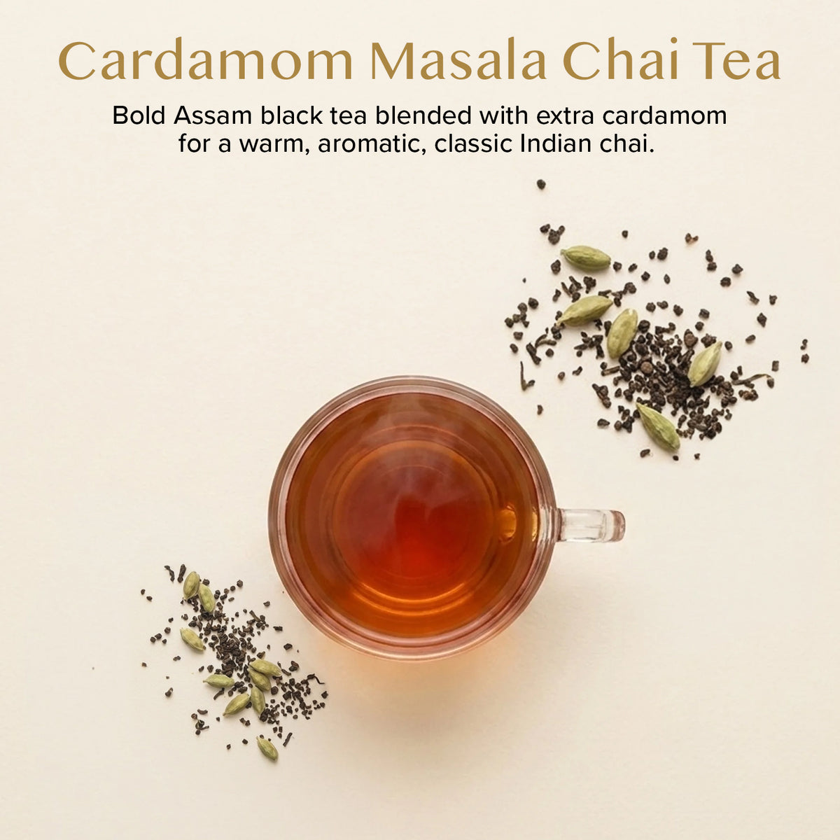Cardamom Masala Chai Tea, 100 Count