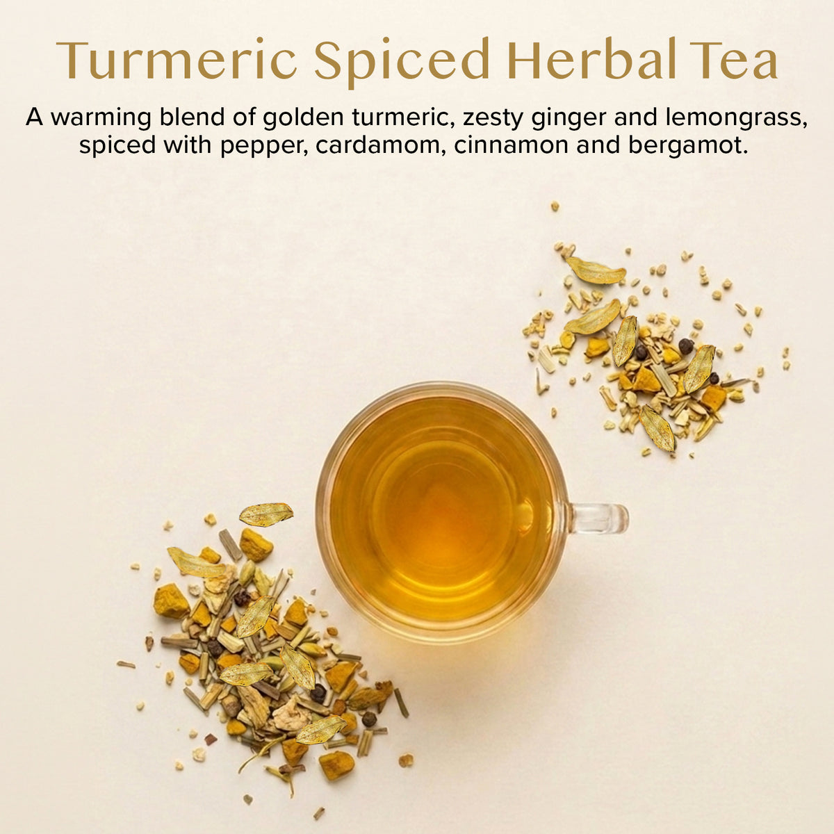 Turmeric Spiced Herbal Tea Tisane, 100 Count