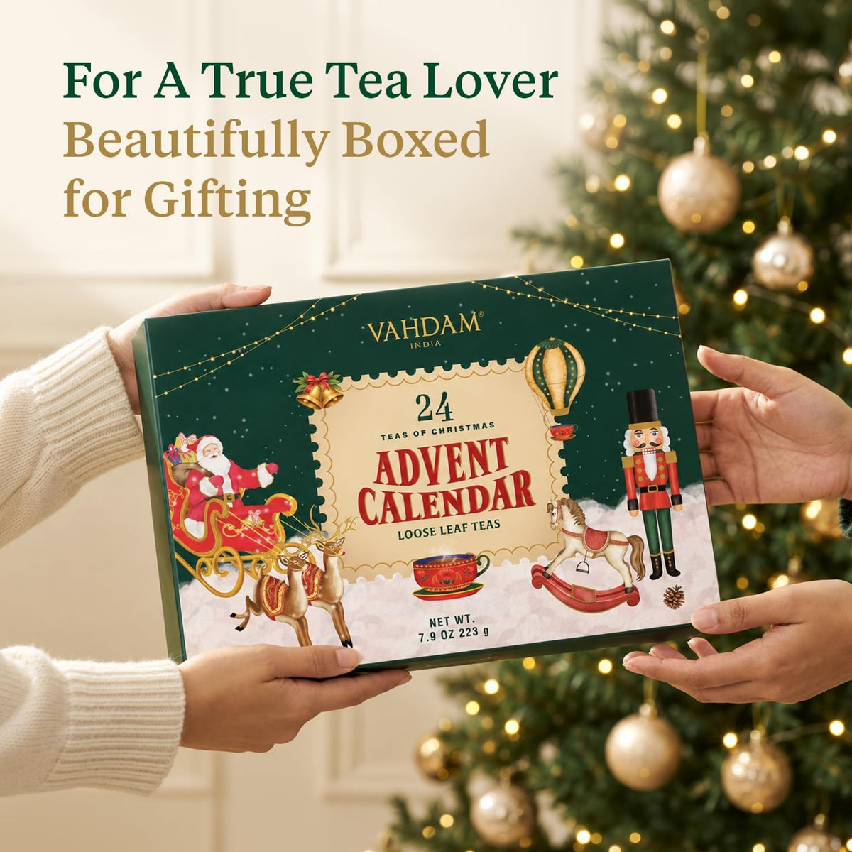 Tea Advent Calendar Gift Set | 24 Loose Leaf Teas