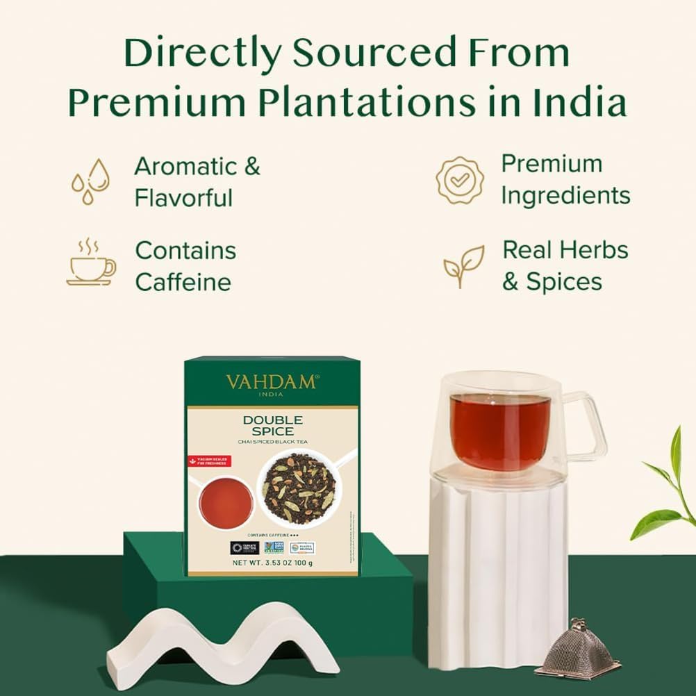 Double Spice Masala Chai Tea, 7.06oz/200g