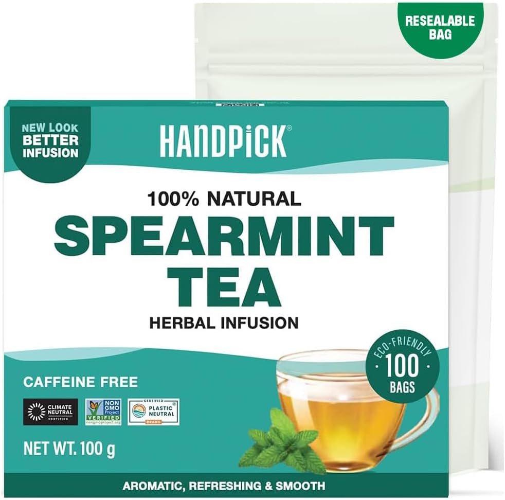Spearmint Tea Bags (100 Count), Spearmint Leaf Tea Bags