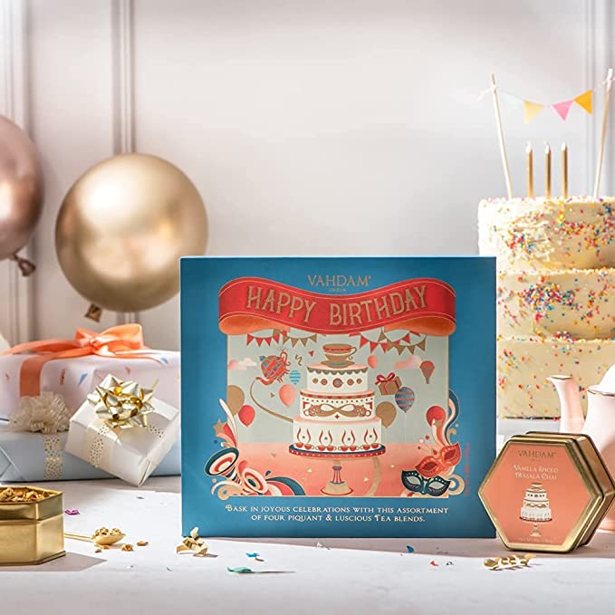 Happy Birthday, Tea Gift Set, 4 Teas
